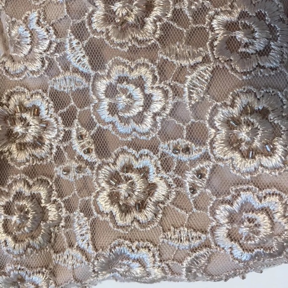 JS Collections Sz 6 Gold Beaded Jacket - Picture 5 of 8